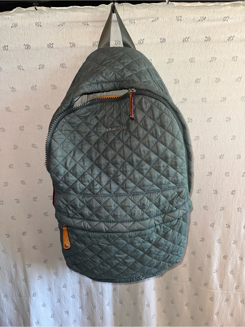 MZ Wallace Quilted Blue Backpack